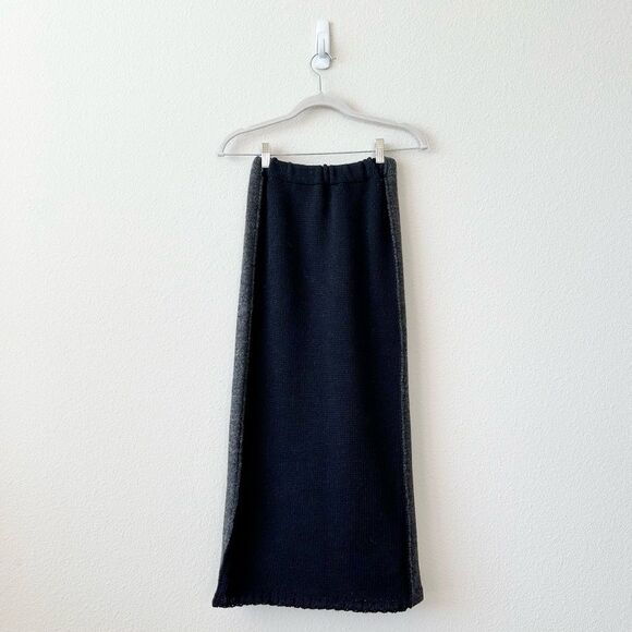 Joseph Tricot Wool Knit Sweater Skirt in Black Size Small - Picture 2 of 7